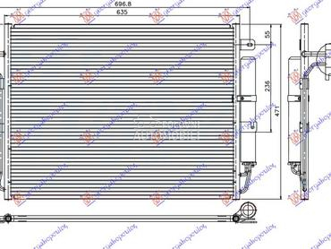 HLADNJAK KLIME 2.7TD/2.7 V6 TD za Land Rover Discovery od 2005. do 2014. god.