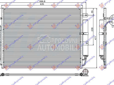 HLADNJAK KLIME 2.7TD/2.7 V6 TD za Land Rover Discovery od 2014. do 2016. god.