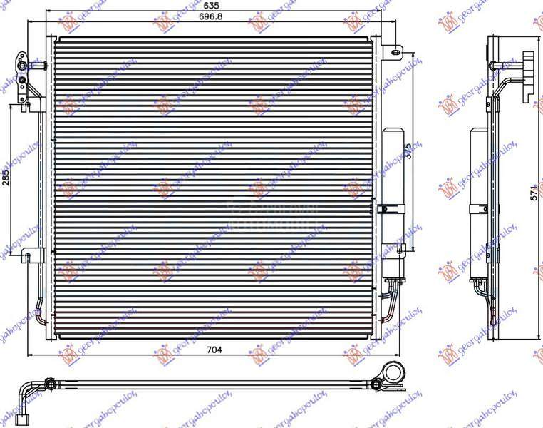 HLADNJAK KLIME 4.0 V6/4.4 V8 B