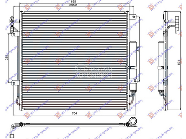 HLADNJAK KLIME 4.0 V6/4.4 V8 B za Land Rover Discovery od 2014. do 2016. god.