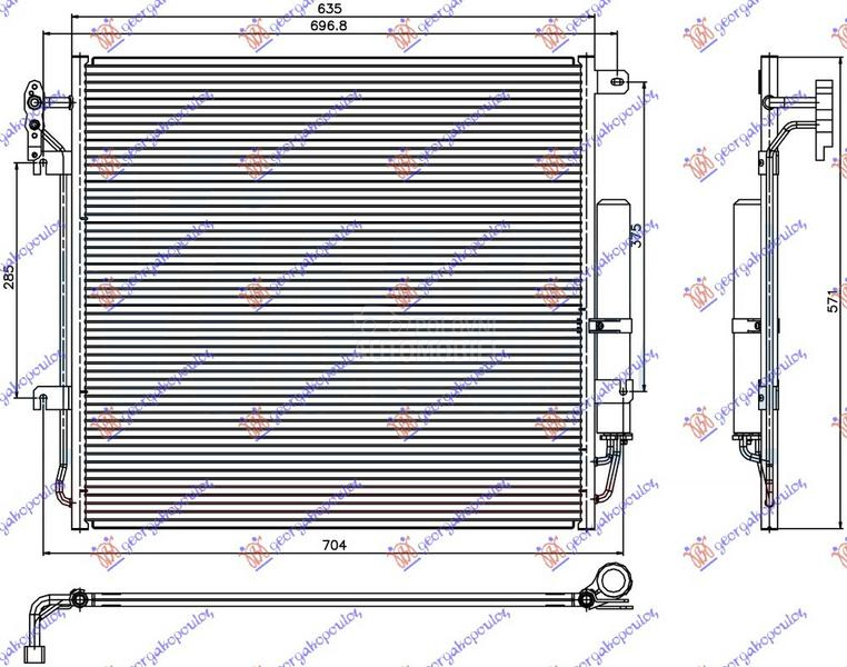 HLADNJAK KLIME 4.0 V6/4.4 V8 B