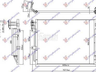 HLADNJAK KLIME 3.0 TD DIZEL (6 za Land Rover Discovery od 2014. do 2016. god.