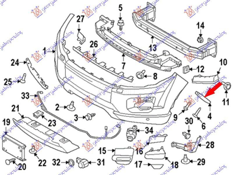 NOSAC PREDNJEG BRANIKA BOCNI P
