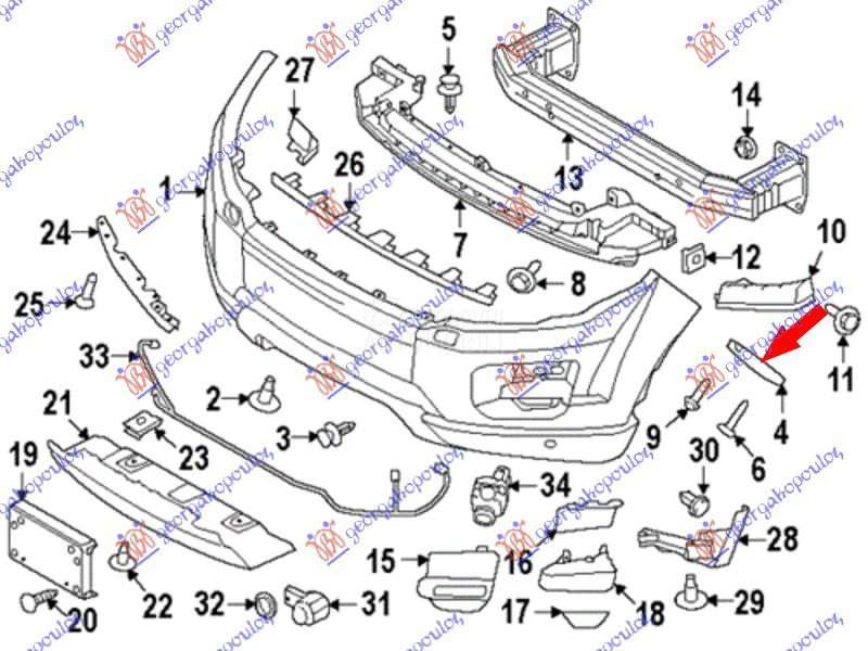 NOSAC PREDNJEG BRANIKA BOCNI P