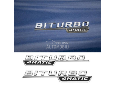 Znak, natpis biturbo 4matic za Mercedes Benz Ostalo