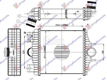 HLADNJAK INTERKULERA SVI BENZI za Land Rover Range Rover od 2012. do 2019. god.