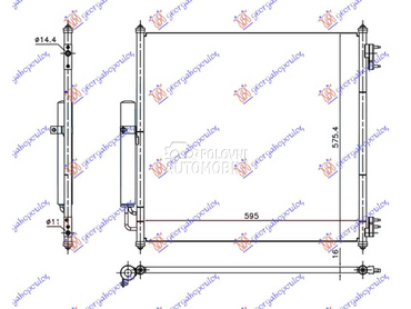 HLADNJAK KLIME ZA SVE MODELE B za Land Rover Range Rover od 2019. do 2021. god.