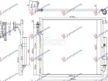 HLADNJAK KLIME 3.0/5.0 BENZIN za Land Rover Discovery od 2014. do 2016. god.