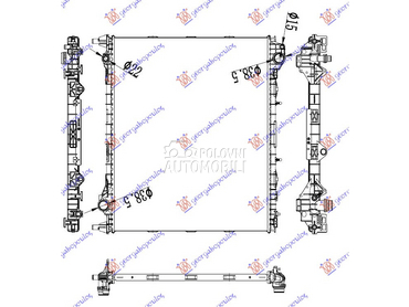 HLADNJAK MOTORA 2.0 TD DIZEL ( za Land Rover Range Rover Sport od 2013. do 2018. god.