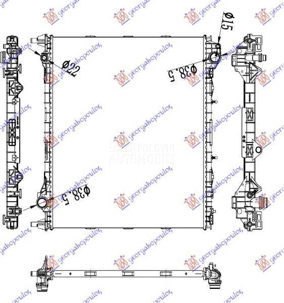 HLADNJAK MOTORA 2.0 TD DIZEL (