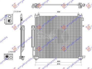 HLADNJAK KLIME 2.0 Si4 BENZIN za Land Rover Discovery od 2016. do 2021. god.