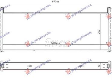 HLADNJAK INTERKULERA 2.2-2.4 D za Land Rover Defender od 1998. do 2016. god.