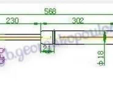 AMORTIZER GEPEK VRATA (568L-47 za Saab 9-3 od 2002. do 2007. god.