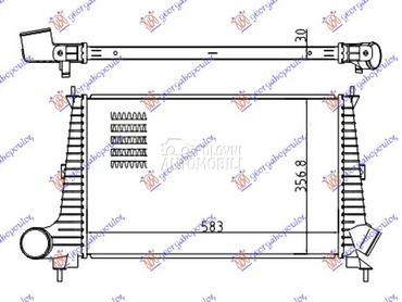 HLADNJAK INTERKULERA BENZIN-DI za Saab 9-5 od 1998. do 2005. god.