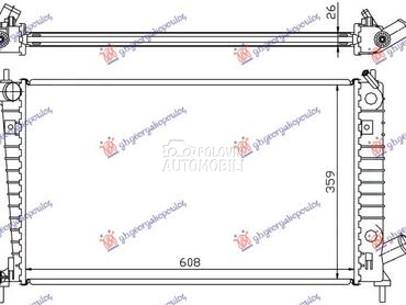 HLADNJAK MOTORA 2.0/2.3 BENZIN za Saab 9-5 od 1998. do 2005. god.