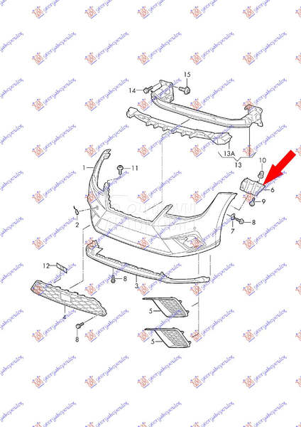 NOSAC PREDNJEG BRANIKA BOCNI P