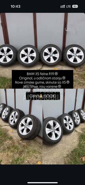 Aluminijumske felne bmw 19" 5 x 120