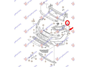 NOSAC PREDNJEG BRANIKA GORNJI za Seat Leon od 2013. do 2017. god.