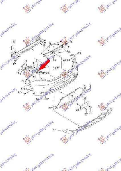 NOSAC ZADNJEG BRANIKA UNUTRASN
