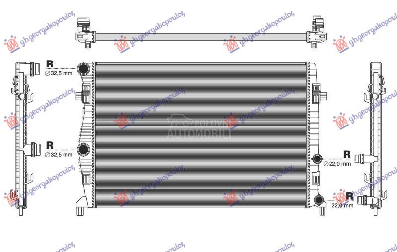 HLADNJAK MOTORA 1.0 TGI/1.0 TS