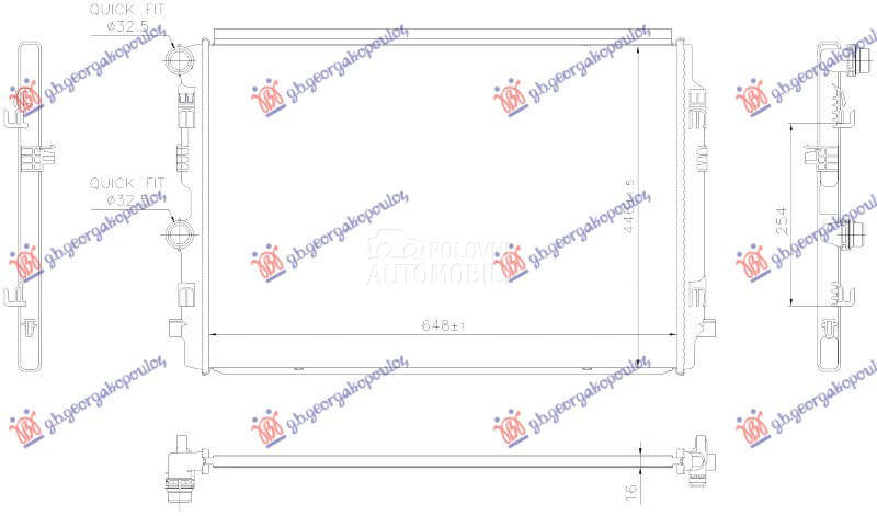 HLADNJAK MOTORA 1.0TSI/1.5TSI