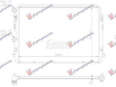 HLADNJAK MOTORA 1.0TSI/1.5TSI za Seat Ibiza od 2017. do 2025. god.