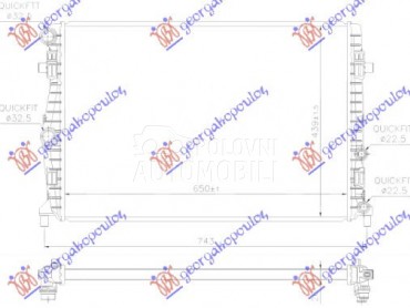 HLADNJAK MOTORA 1.0 TGI/1.0 TS za Audi A1 od 2018. do 2025. god.
