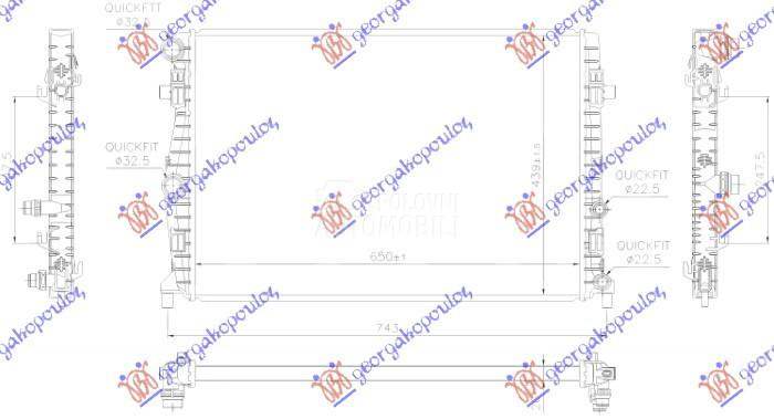 HLADNJAK MOTORA 1.0 TGI/1.0 TS