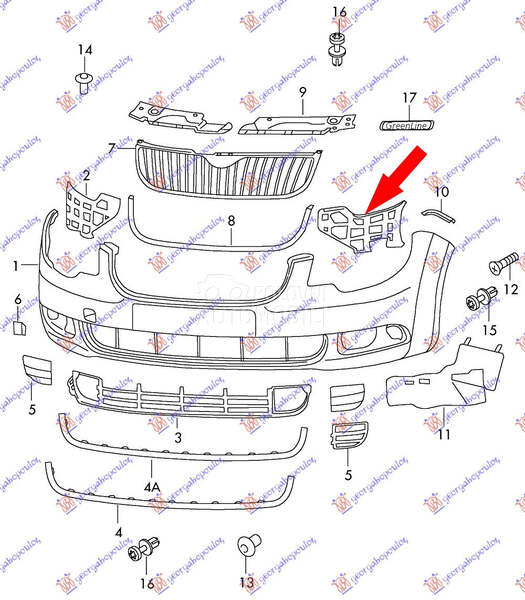 NOSAC PREDNJEG BRANIKA BOCNI P