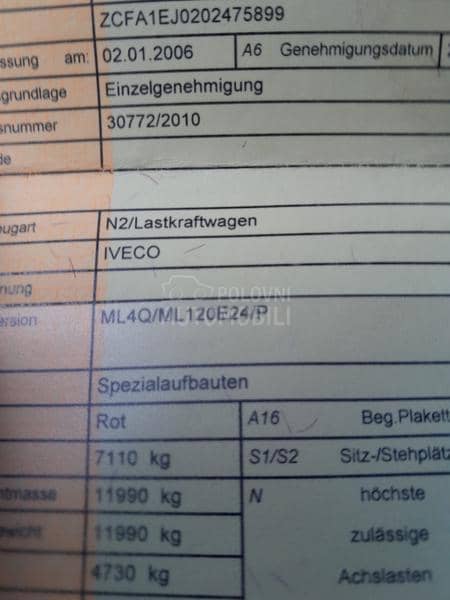 Iveco EuroCargo 120E24