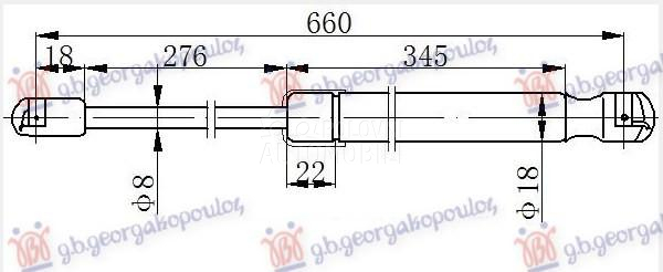 AMORTIZER GEPEK VRATA KARAVAN