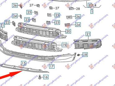 ZASTITA MOTORA ISPOD BRANIKA P za Škoda Kodiaq od 2016. do 2021. god.