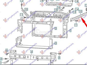 OKVIR FARA za Škoda Kodiaq od 2021. do 2024. god.