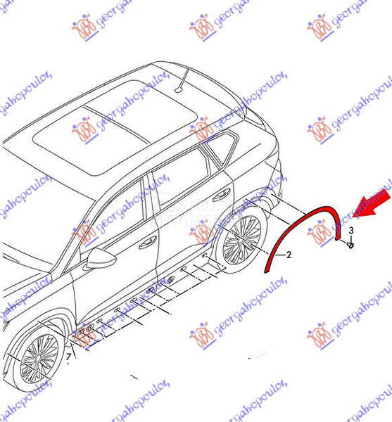 RUB PLASTICNI ZADNJEG BLATOBRA