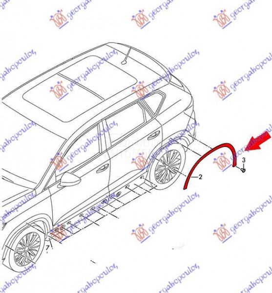 RUB PLASTICNI ZADNJEG BLATOBRA