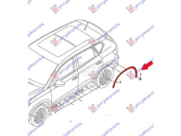 RUB PLASTICNI ZADNJEG BLATOBRA za Škoda Kodiaq od 2021. do 2024. god.