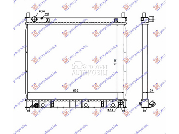 HLADNJAK MOTORA 2.9 TD DIZEL ( za SsangYong Rexton od 2004. do 2010. god.