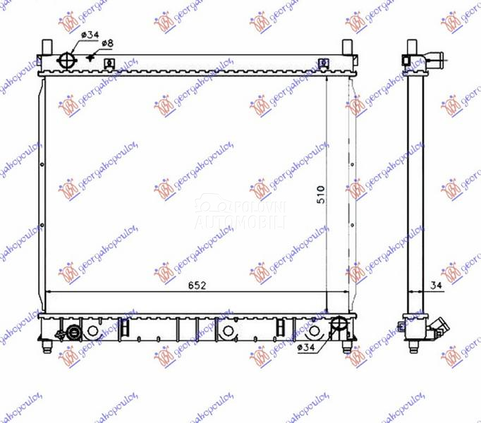 HLADNJAK MOTORA 2.9 TD DIZEL (