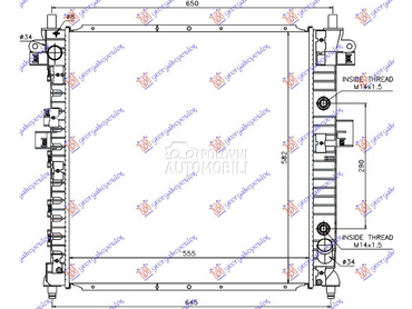 HLADNJAK MOTORA 2.3i BENZIN / za SsangYong Kyron od 2006. do 2009. god.