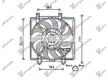 VENTILATOR KOMPLET (2.5 TURBO) za Subaru Forester od 2015. do 2019. god.