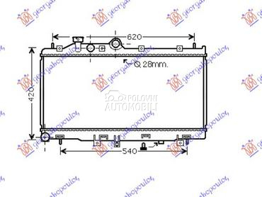 HLADNJAK MOTORA 2.0 T.D (34x68 za Subaru Legacy od 2010. do 2015. god.
