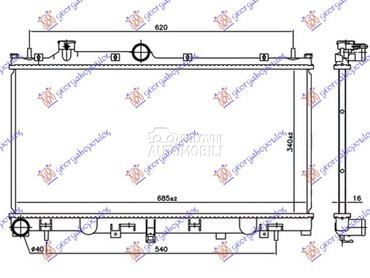 HLADNJAK MOTORA 2.5i BENZIN (3 za Subaru Legacy od 2015. do 2018. god.