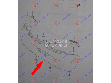 ZADNJI BRANIK (BEZ MAGLENKI) za Suzuki Swift od 2017. do 2024. god.