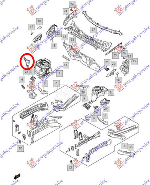 NOSAC PREDNJEG BLATOBRANA (DON