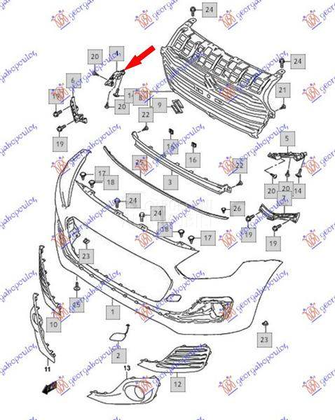 NOSAC PREDNJEG BRANIKA GORNJI