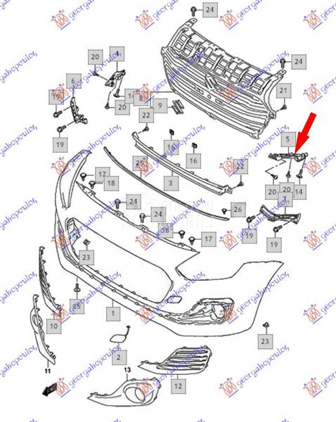 NOSAC PREDNJEG BRANIKA GORNJI