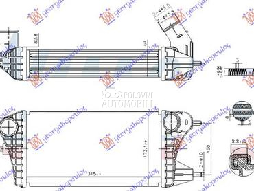 HLADNJAK INTERKULERA 1.0 HIBRI za Suzuki Swift od 2017. do 2024. god.
