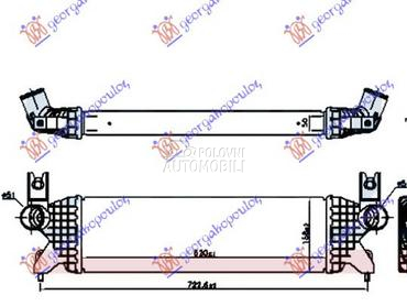HLADNJAK INTERKULERA 1.0-1.4 T za Suzuki Vitara od 2015. do 2019. god.