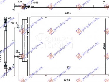 HLADNJAK KLIME 1.6 DDiS DIZEL za Suzuki Vitara od 2015. do 2019. god.