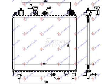 HLADNJAK MOTORA 1.2 BENZIN (42 za Suzuki Ignis od 2016. do 2020. god.